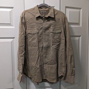 Lucky Brand Men's Long Sleeve Snap Button-down Santa Fe Shirt Size Large